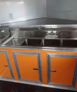 8.5' x 24' Concession Food Trailer Orange Event Catering 49 8.5' x 24' Concession Food Trailer Orange Event Catering -Cheap Concession Trailers Shop sam 1947