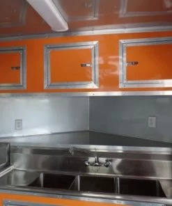 8.5' x 24' Concession Food Trailer Orange Event Catering 50 8.5' x 24' Concession Food Trailer Orange Event Catering -Cheap Concession Trailers Shop sam 1950