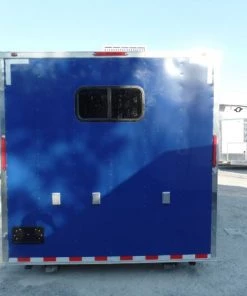8.5' x 24' Concession Food Flat Nose Cobalt Blue Trailer With Appliances -Cheap Concession Trailers Shop sam 1950 1