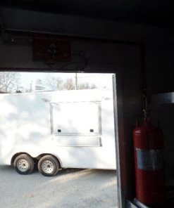 8.5' x 24' Concession Food Flat Nose Cobalt Blue Trailer With Appliances -Cheap Concession Trailers Shop sam 1957 1