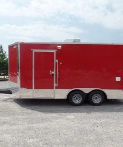 8.5' x 16' Concession Food Trailer Red Event Catering -Cheap Concession Trailers Shop sam 1960