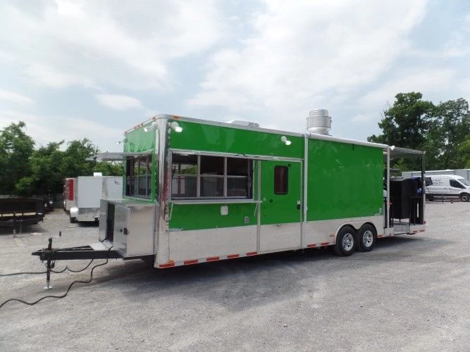 8.5' x 30' Concession Food Trailer Lime Green 21 8.5' x 30' Concession Food Trailer Lime Green - Image 21