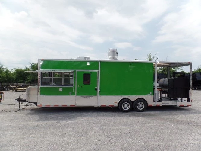 8.5' x 30' Concession Food Trailer Lime Green 25 8.5' x 30' Concession Food Trailer Lime Green - Image 25