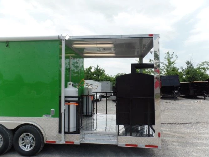 8.5' x 30' Concession Food Trailer Lime Green 8 8.5' x 30' Concession Food Trailer Lime Green - Image 8