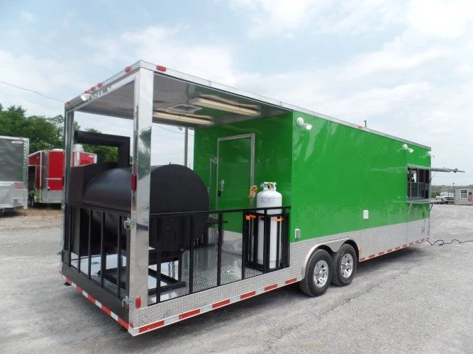 8.5' x 30' Concession Food Trailer Lime Green 6 8.5' x 30' Concession Food Trailer Lime Green - Image 6
