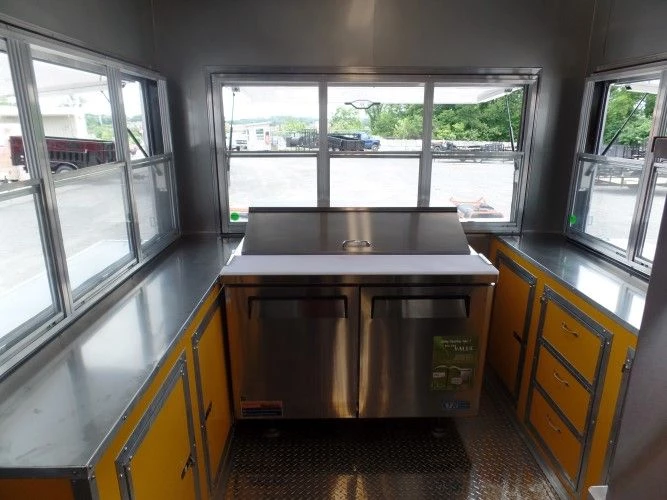 8.5' x 30' Concession Food Trailer Lime Green 14 8.5' x 30' Concession Food Trailer Lime Green - Image 14