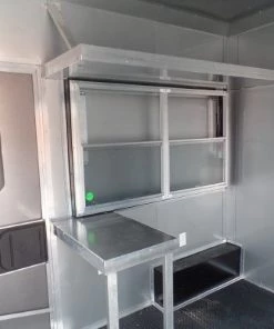 8.5' x 18' Concession Food Trailer Charcoal Grey -Cheap Concession Trailers Shop sam 2030