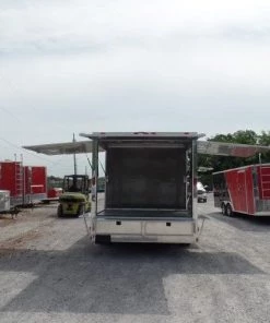 8.5' x 18' Concession Food Trailer Charcoal Grey -Cheap Concession Trailers Shop sam 2036