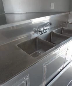 8.5' x 18' Concession Food Trailer Charcoal Grey -Cheap Concession Trailers Shop sam 2045