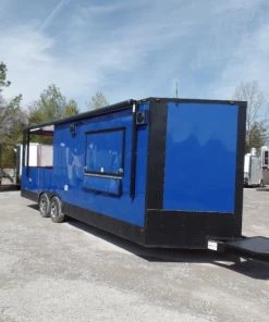 8.5' x 24' Concession Cobalt Blue Event Food Trailer -Cheap Concession Trailers Shop sam 2046 1