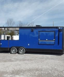 8.5' x 24' Concession Cobalt Blue Event Food Trailer -Cheap Concession Trailers Shop sam 2047 1