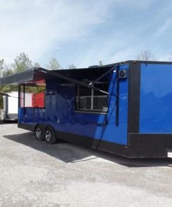 8.5' x 24' Concession Cobalt Blue Event Food Trailer -Cheap Concession Trailers Shop sam 2061