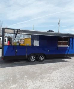 8.5' x 24' Concession Cobalt Blue Event Food Trailer -Cheap Concession Trailers Shop sam 2062
