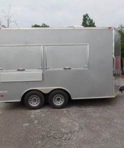 8.5' x 14' Concession Trailer Silver Food Event Catering -Cheap Concession Trailers Shop sam 2080 1