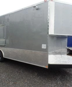 8.5' x 22' Concession Trailer Silver BBQ Event Catering -Cheap Concession Trailers Shop sam 2108 1