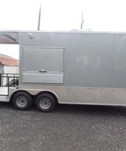 8.5' x 22' Concession Trailer Silver BBQ Event Catering -Cheap Concession Trailers Shop sam 2109 1