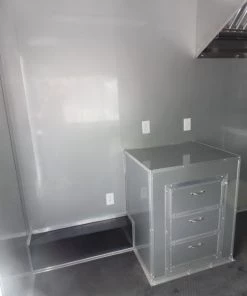 8.5' x 22' Concession Trailer Silver BBQ Event Catering -Cheap Concession Trailers Shop sam 2117 1