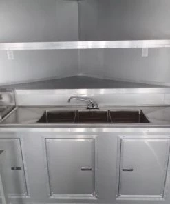 8.5' x 22' Concession Trailer Silver BBQ Event Catering -Cheap Concession Trailers Shop sam 2119 1