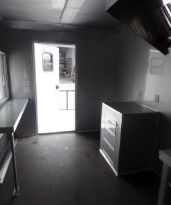 8.5' x 22' Concession Trailer Silver BBQ Event Catering -Cheap Concession Trailers Shop sam 2121 1