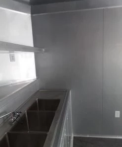 8.5' x 22' Concession Trailer Silver BBQ Event Catering -Cheap Concession Trailers Shop sam 2124 1