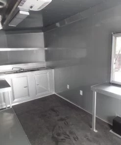 8.5' x 22' Concession Trailer Silver BBQ Event Catering -Cheap Concession Trailers Shop sam 2126 1