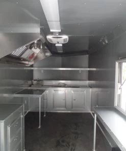 8.5' x 22' Concession Trailer Silver BBQ Event Catering -Cheap Concession Trailers Shop sam 2127 1