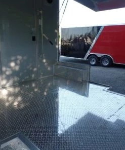 8.5' x 24' Concession Food Trailer Black Event Catering -Cheap Concession Trailers Shop sam 2143