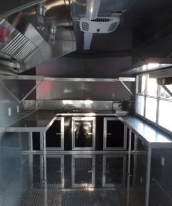 8.5' x 24' Concession Food Trailer Black Event Catering -Cheap Concession Trailers Shop sam 2146