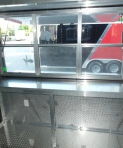 8.5' x 24' Concession Food Trailer Black Event Catering -Cheap Concession Trailers Shop sam 2154