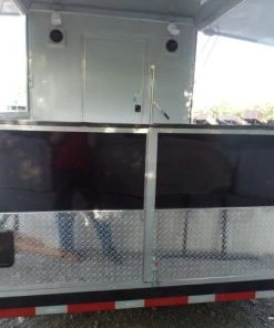 8.5' x 24' Concession Food Trailer Black Event Catering -Cheap Concession Trailers Shop sam 2166