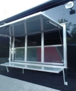 8.5' x 24' Concession Food Trailer Black Event Catering -Cheap Concession Trailers Shop sam 2171