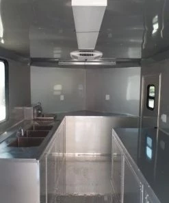 8.5' x 24' Concession Trailer White BBQ Event Catering -Cheap Concession Trailers Shop sam 2186