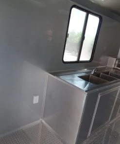 8.5' x 24' Concession Trailer White BBQ Event Catering -Cheap Concession Trailers Shop sam 2187