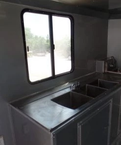 8.5' x 24' Concession Trailer White BBQ Event Catering -Cheap Concession Trailers Shop sam 2189