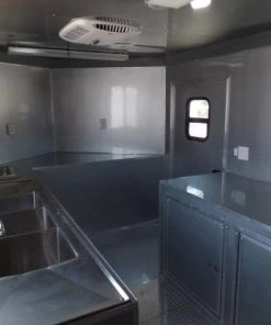 8.5' x 24' Concession Trailer White BBQ Event Catering -Cheap Concession Trailers Shop sam 2194