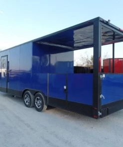 8.5' x 24' Cobalt Blue Concession Food Trailer With Appliances 40 8.5' x 24' Cobalt Blue Concession Food Trailer With Appliances -Cheap Concession Trailers Shop sam 2201 1
