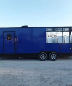 8.5' x 24' Cobalt Blue Concession Food Trailer With Appliances 32 8.5' x 24' Cobalt Blue Concession Food Trailer With Appliances -Cheap Concession Trailers Shop sam 2203