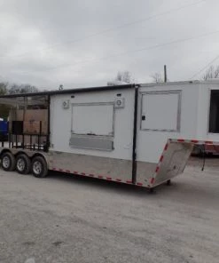 8.5' x 34' Goose Neck Concession BBQ Event Trailer