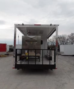 8.5' x 34' Goose Neck Concession BBQ Event Trailer -Cheap Concession Trailers Shop sam 2223
