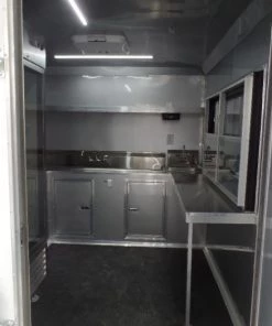 8.5' x 34' Goose Neck Concession BBQ Event Trailer -Cheap Concession Trailers Shop sam 2231