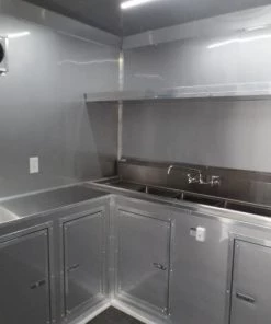 8.5' x 34' Goose Neck Concession BBQ Event Trailer -Cheap Concession Trailers Shop sam 2233