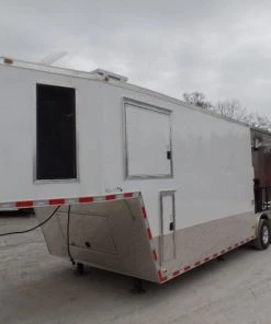 8.5' x 34' Goose Neck Concession BBQ Event Trailer -Cheap Concession Trailers Shop sam 2247