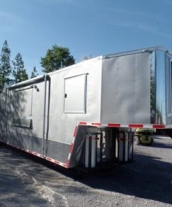 8.5' x 47' Concession Food Trailer Silver Frost With Appliances 48 8.5' x 47' Concession Food Trailer Silver Frost With Appliances -Cheap Concession Trailers Shop sam 2261