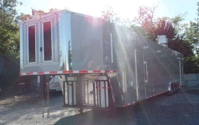 8.5' x 47' Concession Food Trailer Silver Frost With Appliances 38 8.5' x 47' Concession Food Trailer Silver Frost With Appliances - Image 38