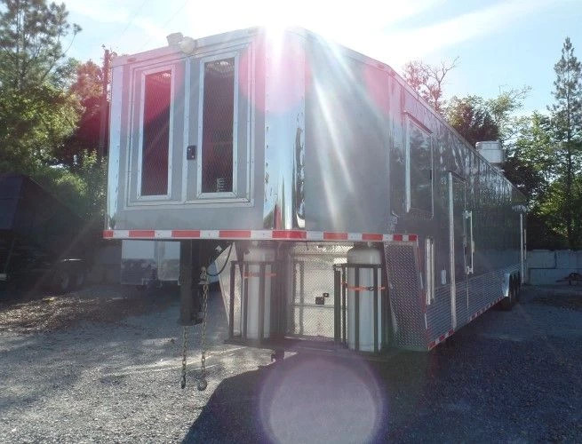 8.5' x 47' Concession Food Trailer Silver Frost With Appliances 25 8.5' x 47' Concession Food Trailer Silver Frost With Appliances - Image 25