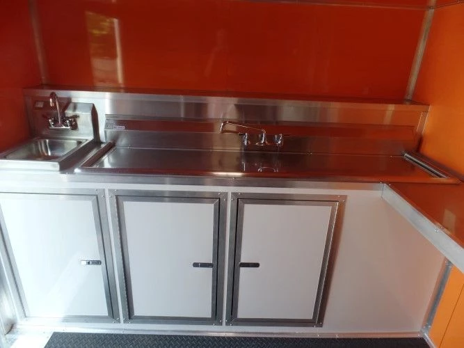 8.5' x 47' Concession Food Trailer Silver Frost With Appliances 10 8.5' x 47' Concession Food Trailer Silver Frost With Appliances - Image 10