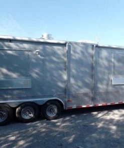 8.5' x 47' Concession Food Trailer Silver Frost Event Catering -Cheap Concession Trailers Shop sam 2299 1