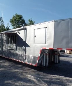 8.5' x 47' Concession Food Trailer Silver Frost With Appliances 64 8.5' x 47' Concession Food Trailer Silver Frost With Appliances -Cheap Concession Trailers Shop sam 2302