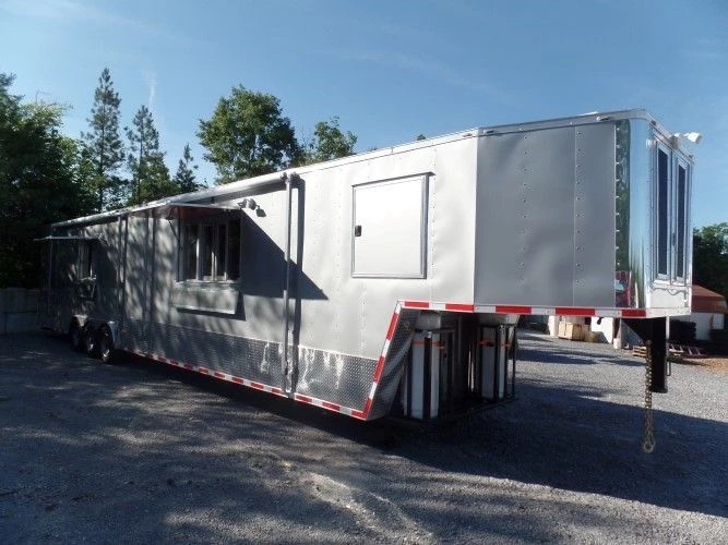 8.5' x 47' Concession Food Trailer Silver Frost With Appliances 21 8.5' x 47' Concession Food Trailer Silver Frost With Appliances - Image 21