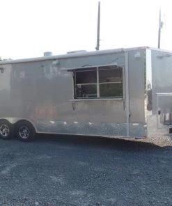 8.5' x 24' Concession Trailer Silver Frost BBQ Event Catering 90 8.5' x 24' Concession Trailer Silver Frost BBQ Event Catering -Cheap Concession Trailers Shop sam 2315
